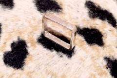 Hammered Square Silver Ring