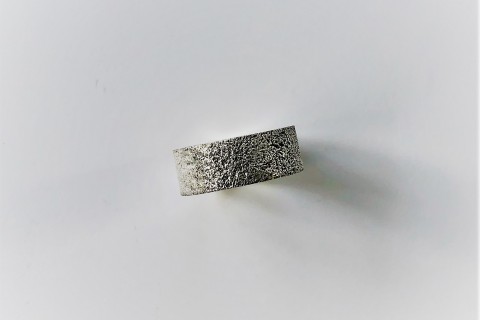Silver Ring Band with Fused Silver Coating