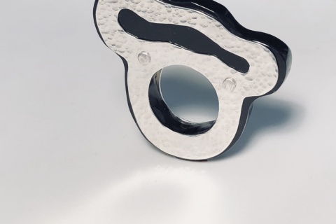 The Cloud Ring - Hammered Side